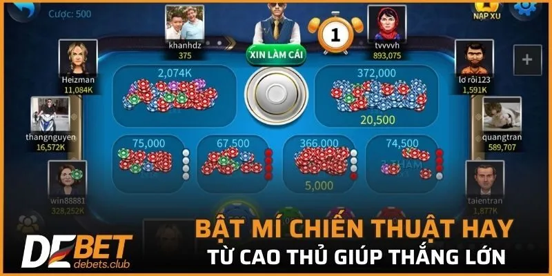 Bật mí chiến thuật hay từ cao thủ giúp thắng lớn