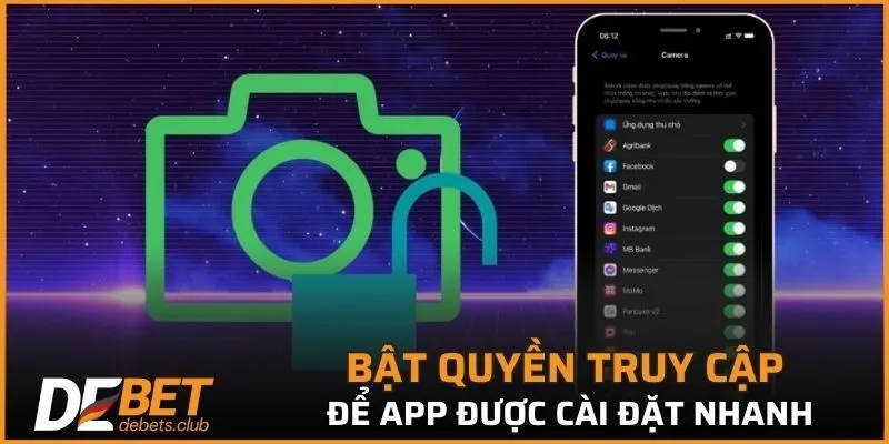 Bật quyền truy cập để app được cài đặt nhanh chóng