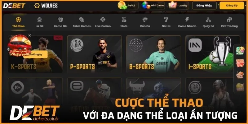 Cược thể thao với đa dạng thể loại đầy ấn tượng